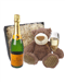 Veuve Cliqcuot Champagne and Teddy Bear Gift Basket