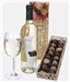 Vinedos Sutil Sauvignon Blanc Wine and Chocolates Gift Set in Wooden Box