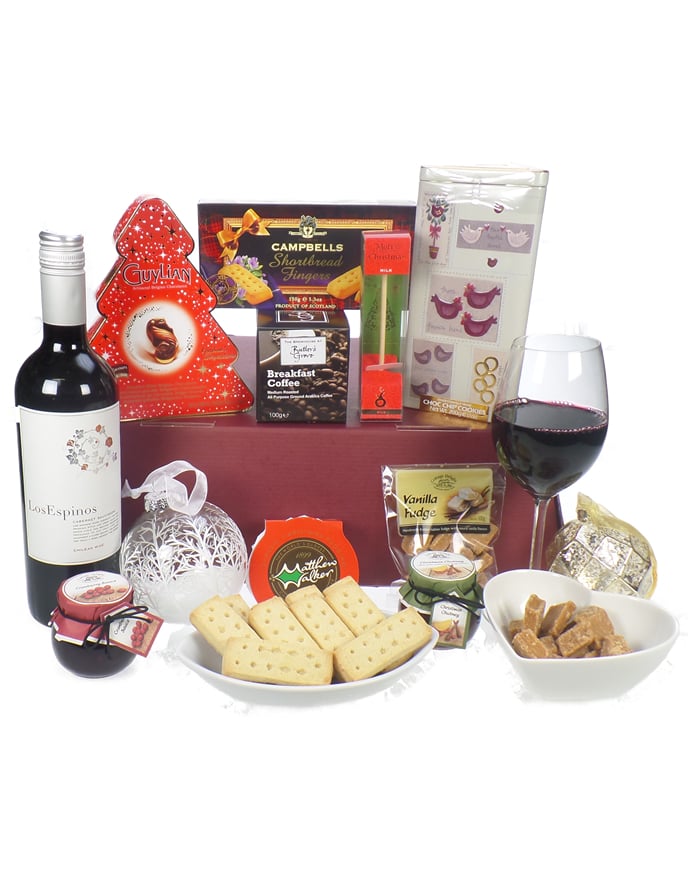 christmas wine and treats gift basket next day delivery christmas wine and treats gift basket next day delivery