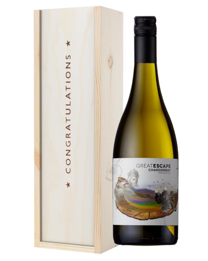 Australian Chardonnay White Wine Congratulations Gift