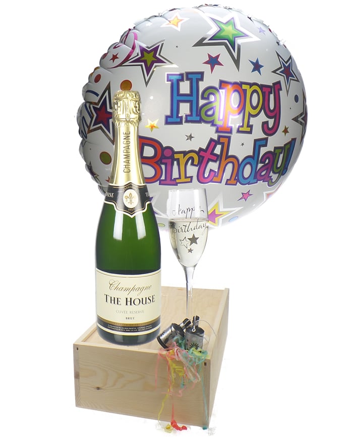 Birthday Champagne Flute Gift Next Day Delivery UK