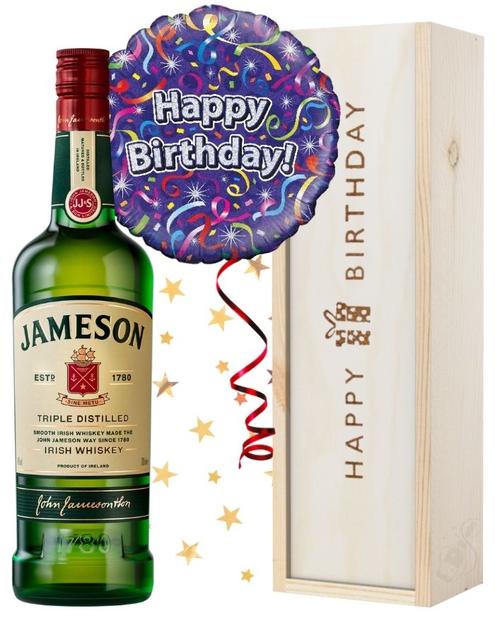 Birthday Irish Whiskey and Balloon Gift - Next Day ...