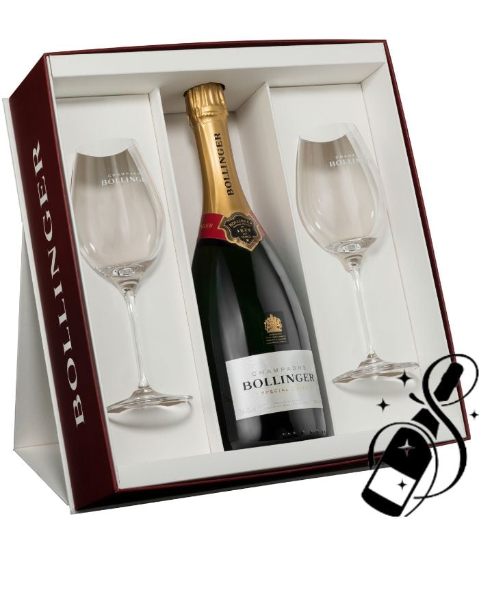 Bollinger Champage Red Flute Set