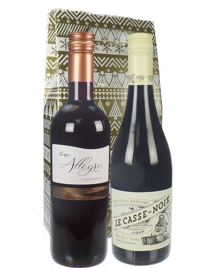 🥂 Christmas French And Italian Red Wine Gift