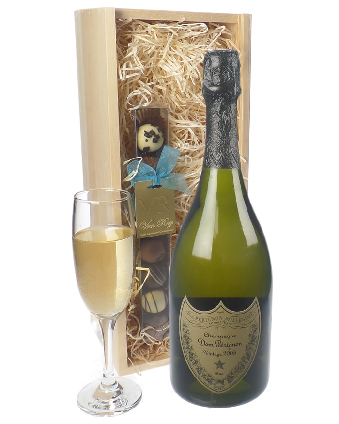 Dom Perignon Champagne and Chocolates Gift Set Next Day Delivery UK