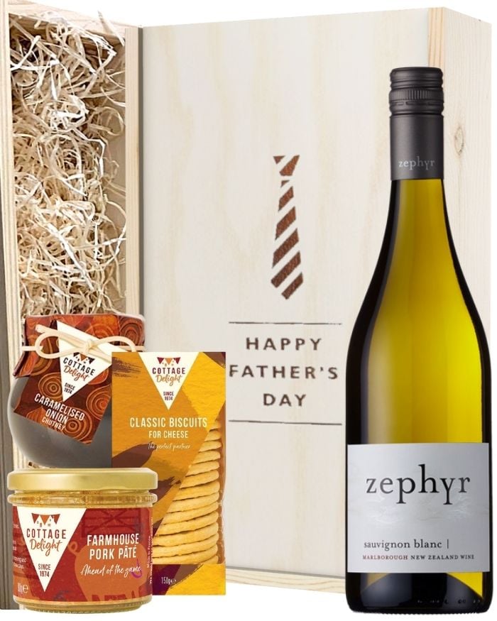 Fathers Day New Zealand Sauvignon Blanc Wine Hamper Next Day Delivery UK