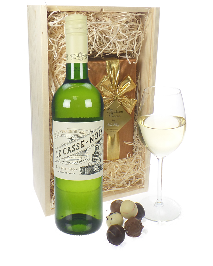 🥂 French Sauvignon Blanc Wine and Chocolates Gift