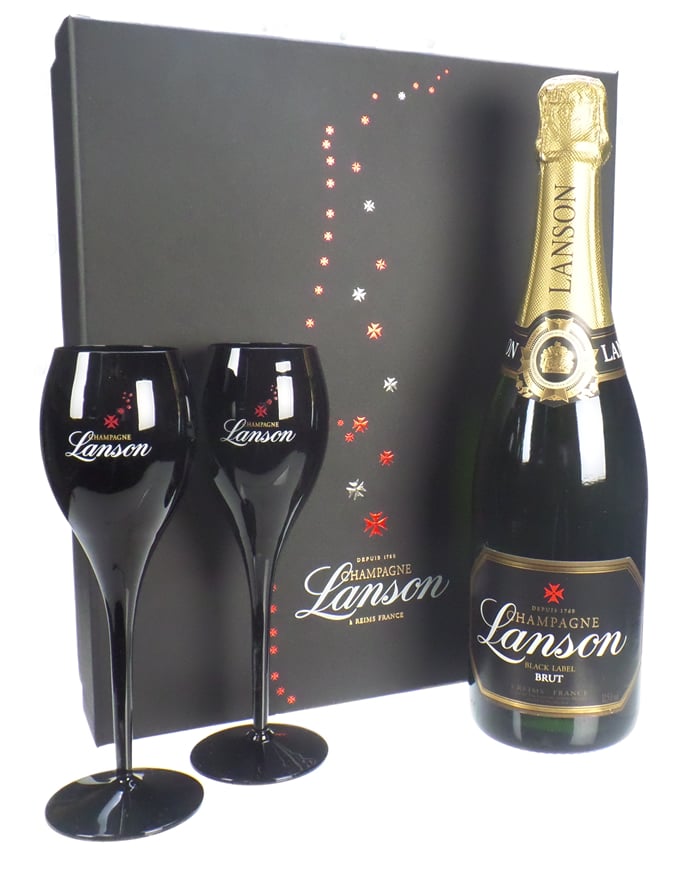 Lanson Champagne Flute Set Next Day Delivery UK