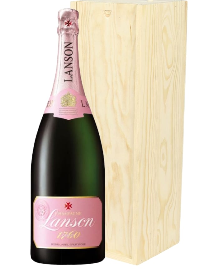 Lanson Rose Magnum Champagne Gift Next Day Delivery UK