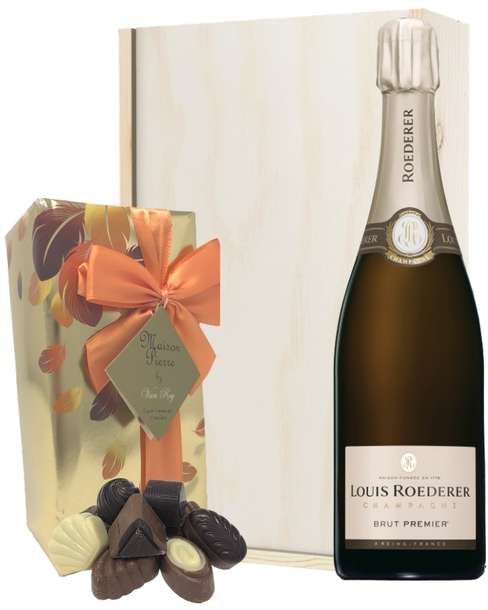 Louis Roederer Champagne & Belgian Chocolates Gift Box Next Day