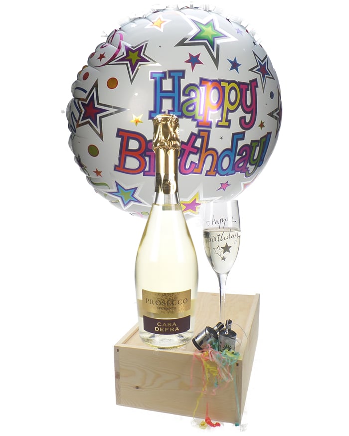 Prosecco Birthday Flute Gift Next Day Delivery UK