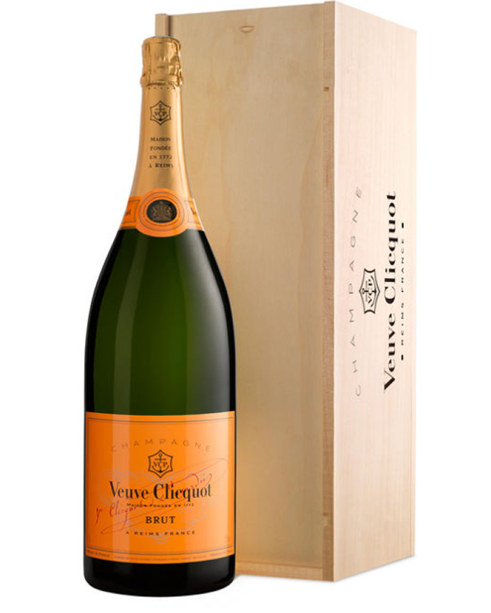 🥂 Veuve Clicquot Champagne Jeroboam 300cl in Wooden Gift box