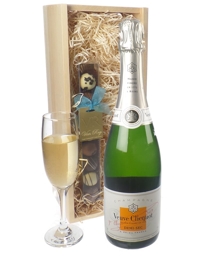 Veuve Clicquot Demi Sec Champagne and Chocolates Gift Set Next Day