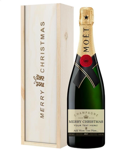 Personalised Champagne Christmas Gift