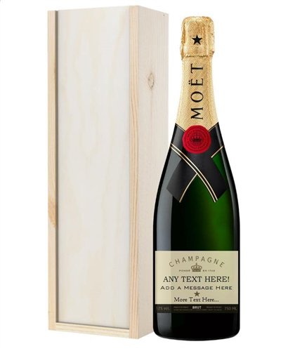 Personalised Moet Champagne Gift