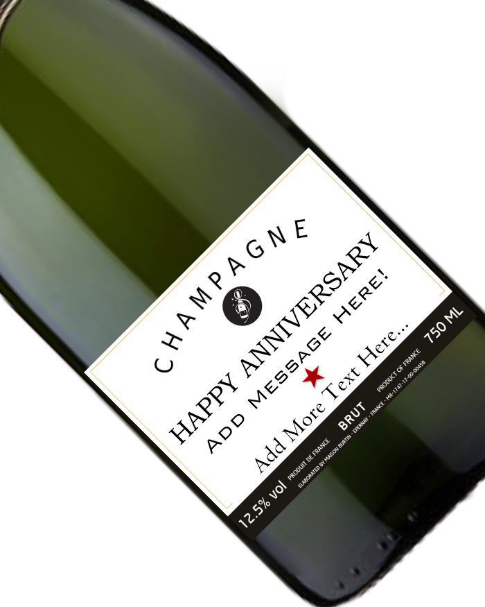 Personalised Anniversary Label