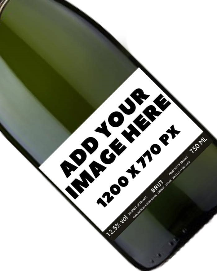 Champagne Personalised Label Upload Custom Artwork