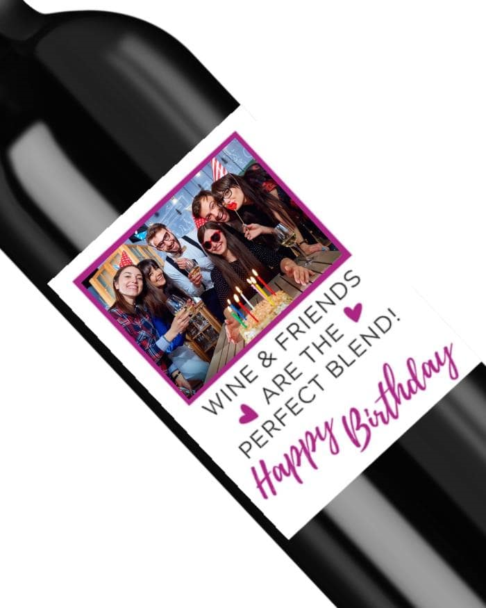 thumbnail image 2 of Personalized Red Wine Bottle Label - Crime Theme - Perfect For Parties, Birthdays, Weddings 2 of 6