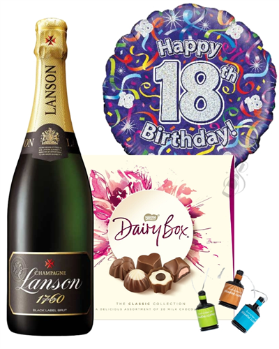 18th Birthday Champagne And Chocolates Gift