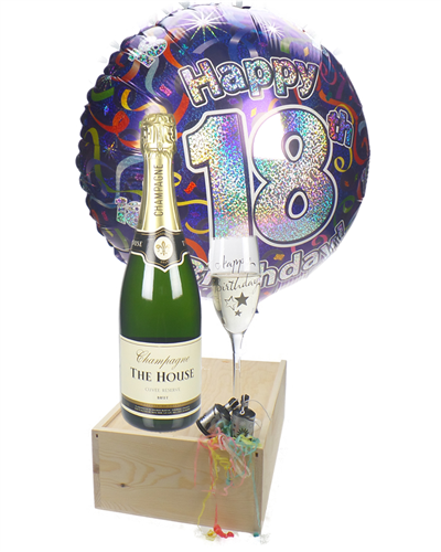 18th Birthday Champagne Flute Gift
