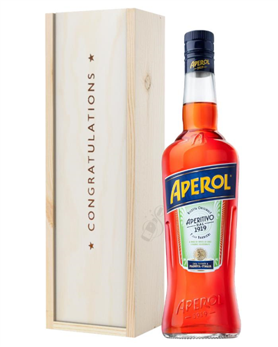 Aperol Spritz Congratulations Gift In Wooden Box