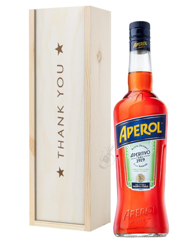 Aperol Spritz Thank You Gift In Wooden Box
