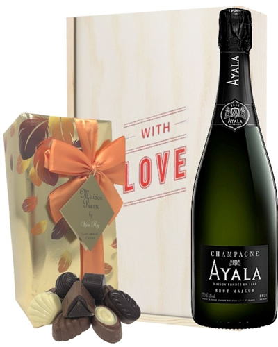 Ayala Valentines Champagne and Chocolates Gift Box
