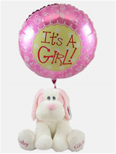 Baby Girl Gift With Balloon
