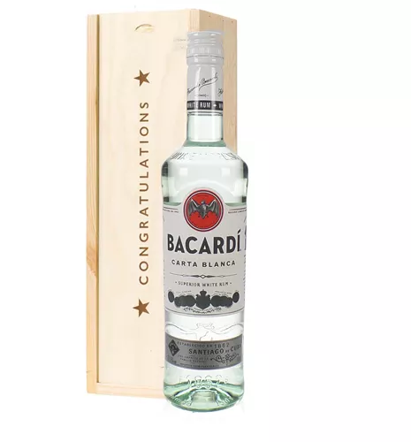 Bacardi Rum Congratulations Gift - Next Day Delivery UK