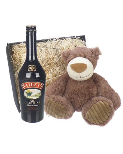 Baileys and Teddy Bear Gift Basket