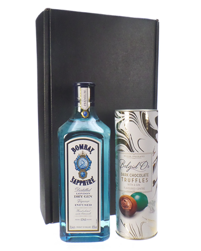 Bombay Sapphire Gin And Gin Chocolate Truffles Gift