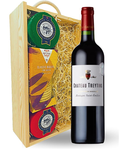 Bordeaux Red Wine and Cheese Hamper