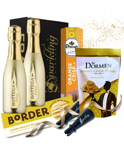 Bottega Gold Prosecco Gift Set - Mini Prosecco Chocolate Hamper Gift Set