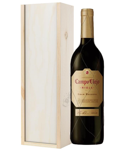 Campo Viejo Gran Reserva Wine Gift in Wooden Box