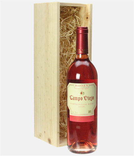 Campo Viejo Rose Wine Gift in Wooden Box