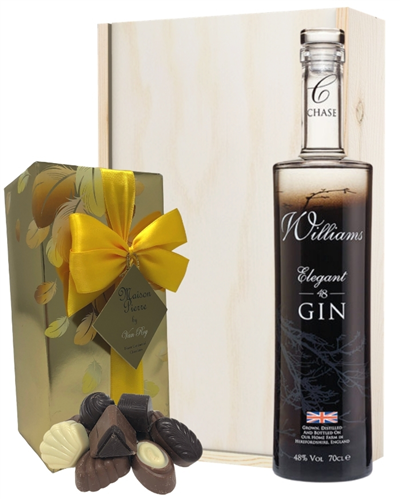 Chase Gin And Chocolates Gift Set in Wooden Box