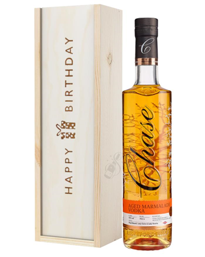 Chase Marmalade Vodka Birthday Gift In Wooden Box