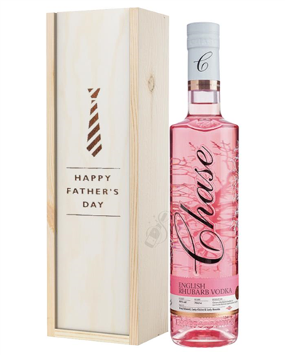 Chase Rhubarb Vodka Fathers Day Gift In Wooden Box