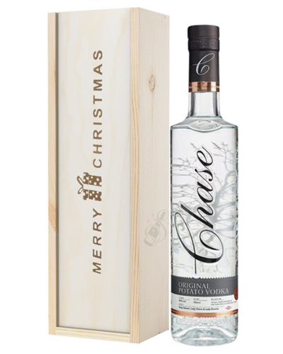 Chase Vodka Christmas Gift In Wooden Box