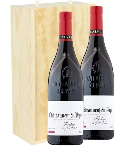 Chateauneuf Du Pape Two Bottle Wine Gift Next Day Delivery Uk Sparkling Direct
