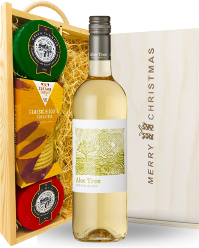 Chenin Blanc White Wine and Cheese Christmas Hamper