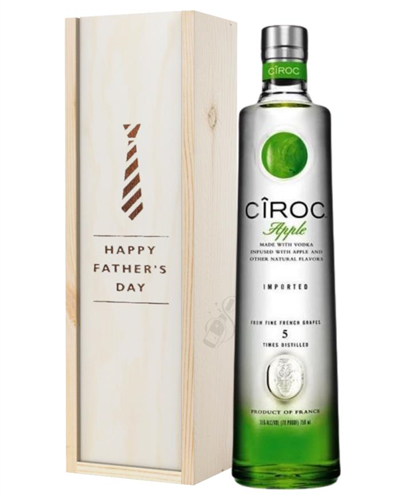 Ciroc Apple Vodka Fathers Day Gift In Wooden Box