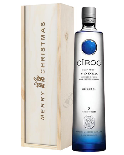 Ciroc Vodka Christmas Gift In Wooden Box