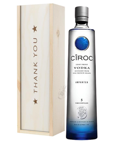 Ciroc Vodka Thank You Gift In Wooden Box