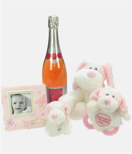 Colour Me Pink Baby Gift Basket