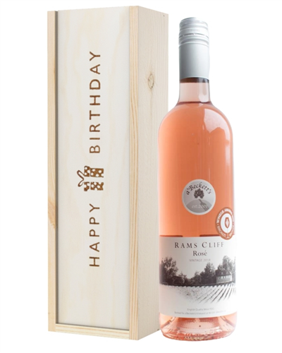 English Rose Wine Birthday Gift