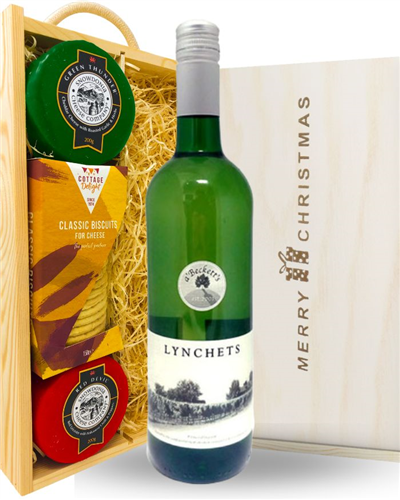 English Wine and Cheese Christmas Hamper