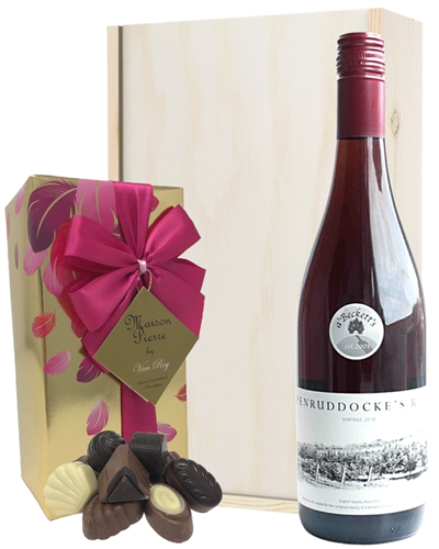 English Wine and Chocolate Gift Set