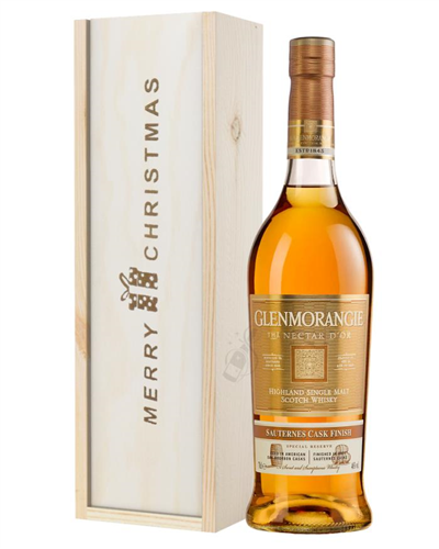 Glenmorangie Nectar Dor Malt Whisky Christmas Gift In Wooden Box