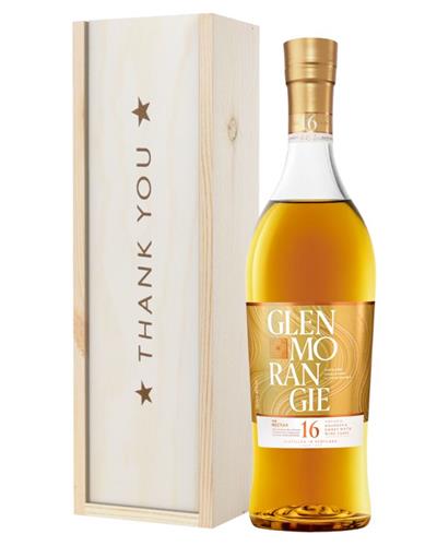 Glenmorangie Nectar Dor Malt Whisky Thank You Gift In Wooden Box